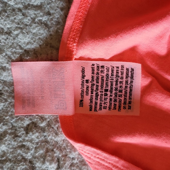 NWOT VS PINK Logo Collectable Cotton Long Sleeve Scooped Open Back Crew Shirt - Picture 6 of 8